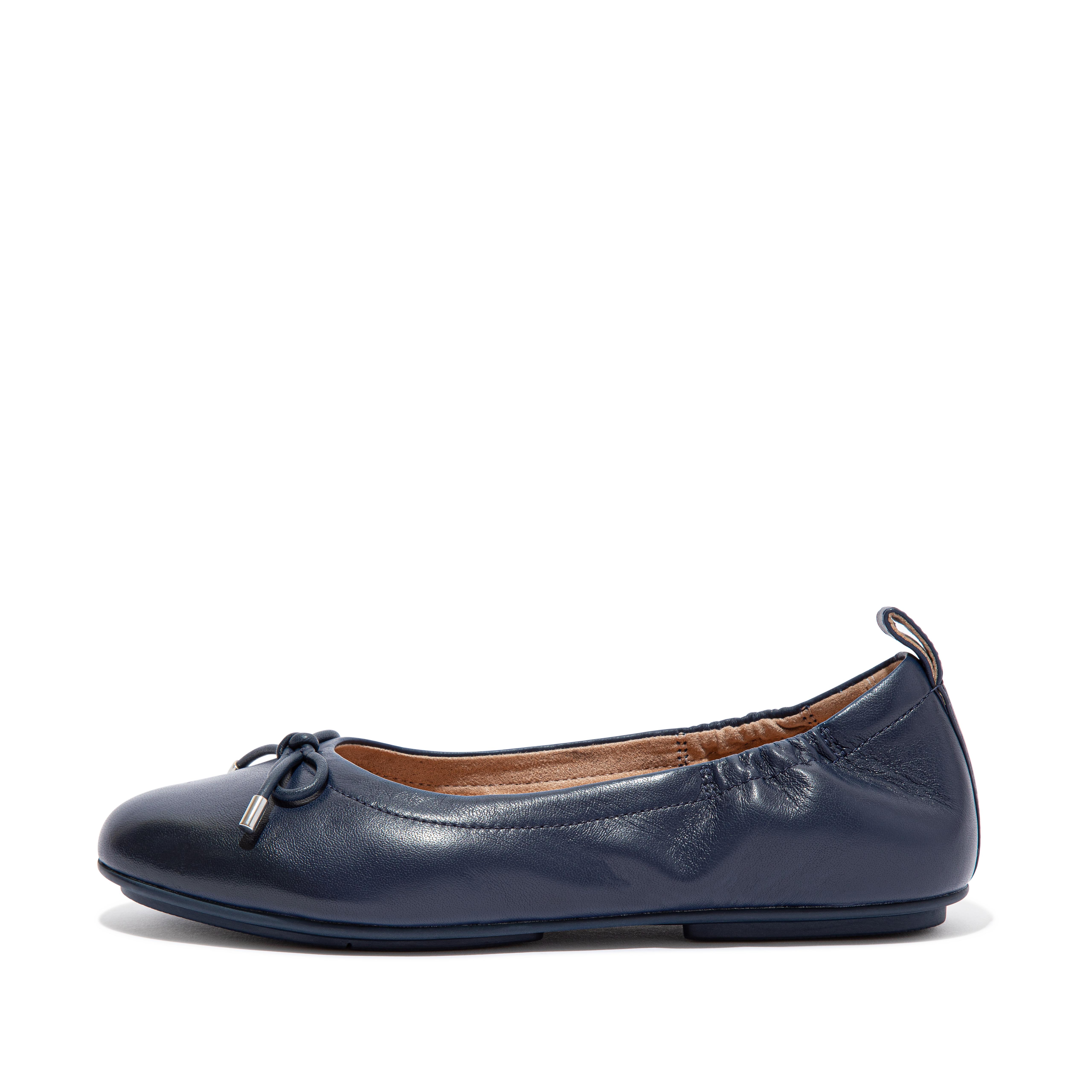 Fitflop Bue Skinn Ballett Pumps Midnight Marine