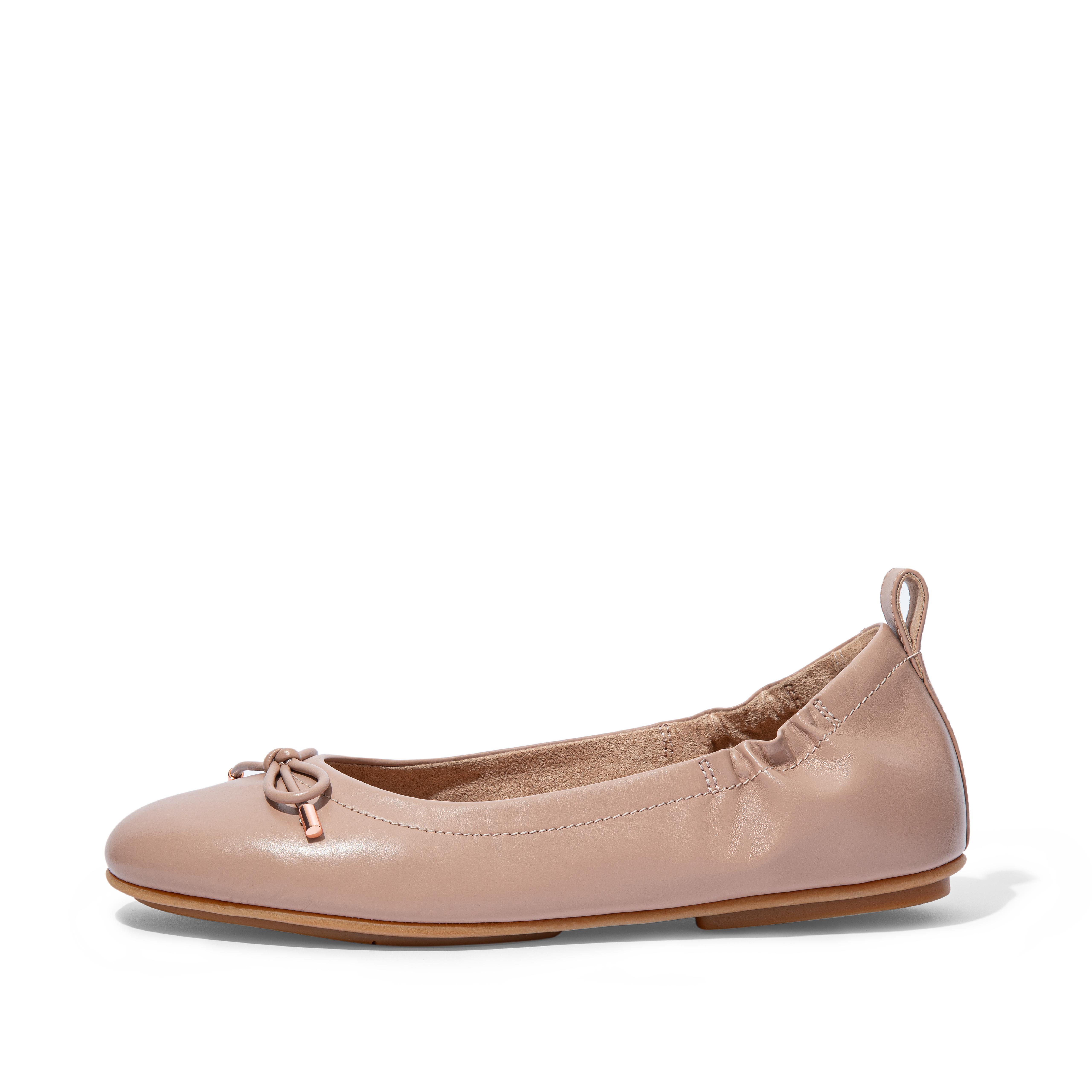 Fitflop Bue Skinn Ballett Pumps Naken Rosa