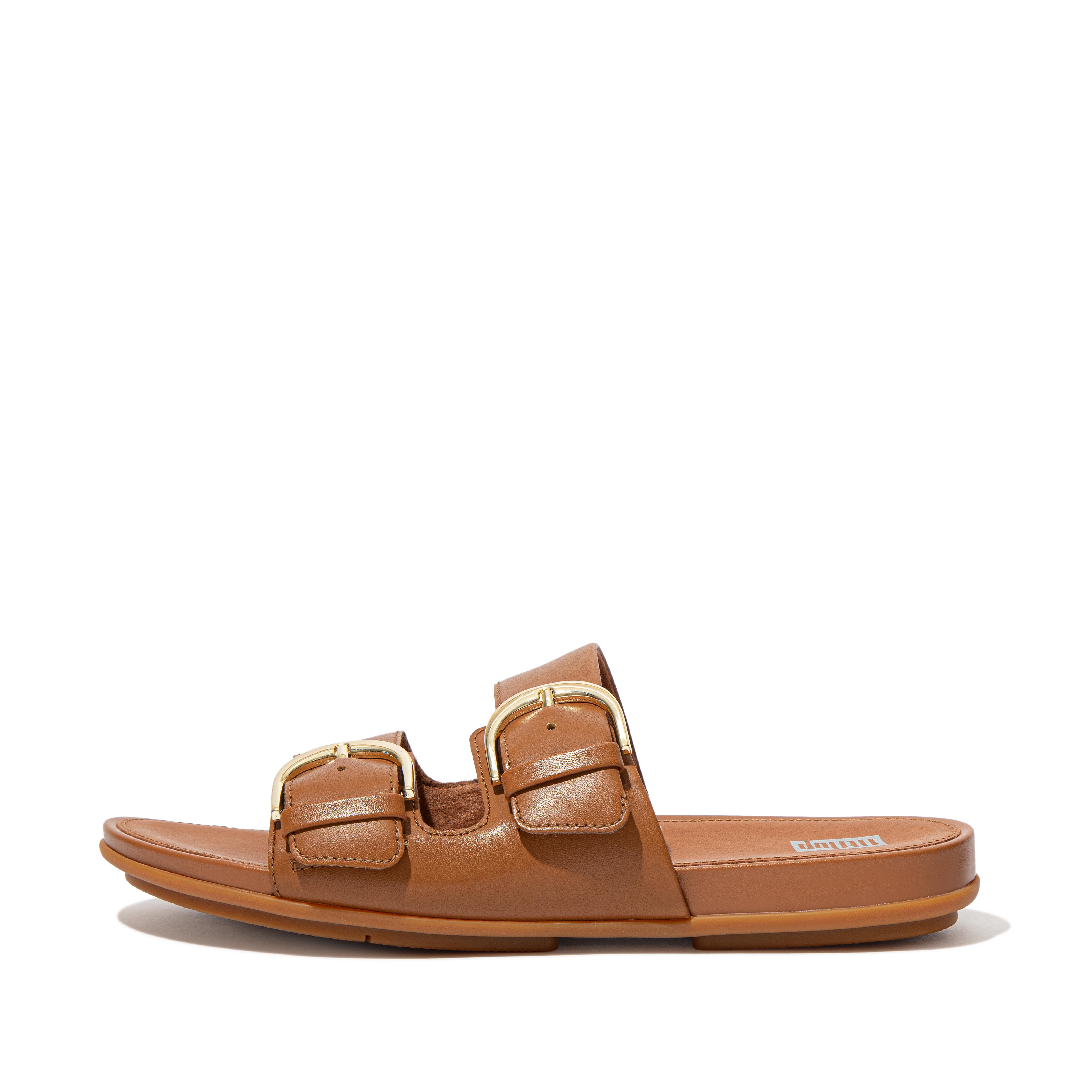 Fitflop Spenne Skinn Glir Lett Brun