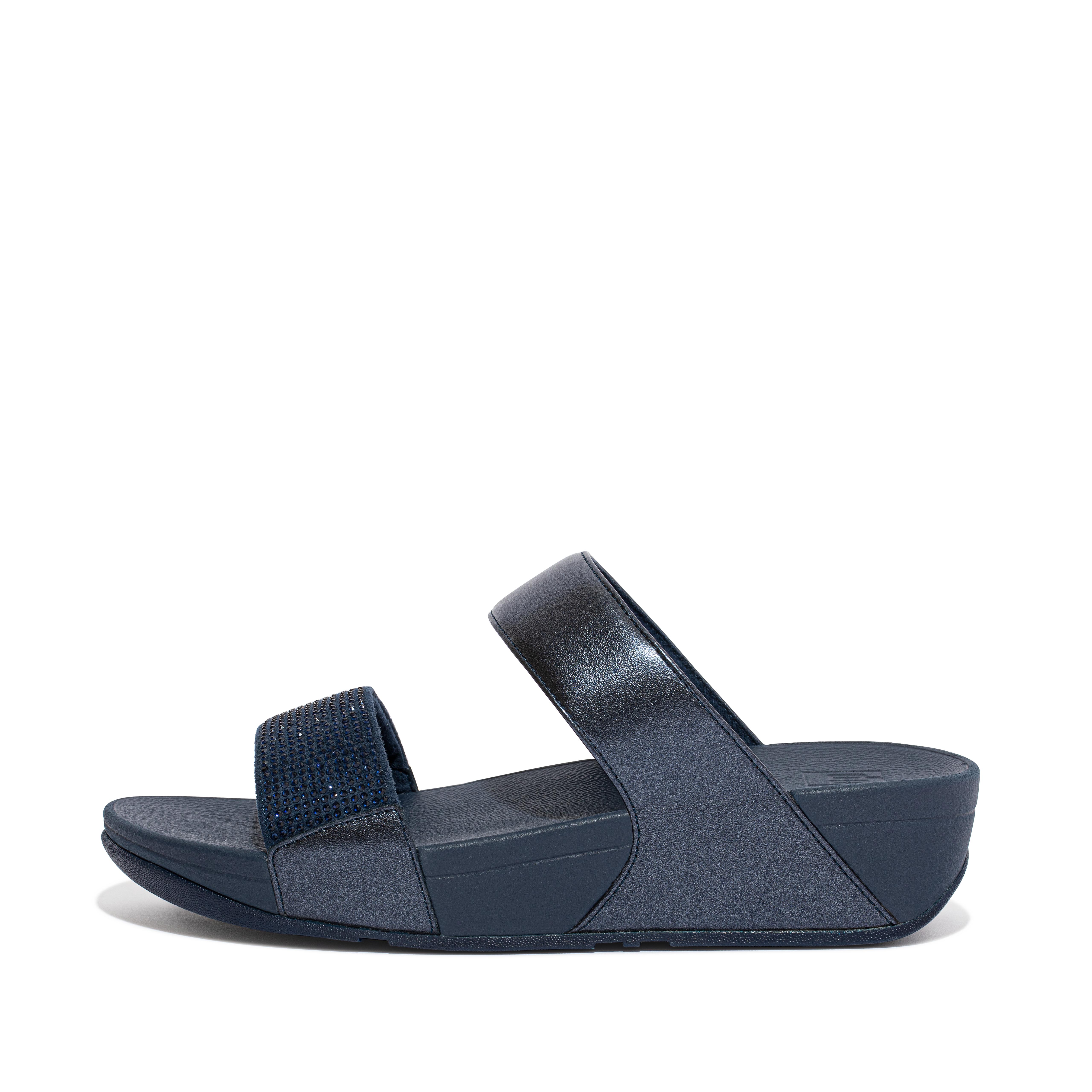 Fitflop Krystall Lysbilder Midnatt Marine