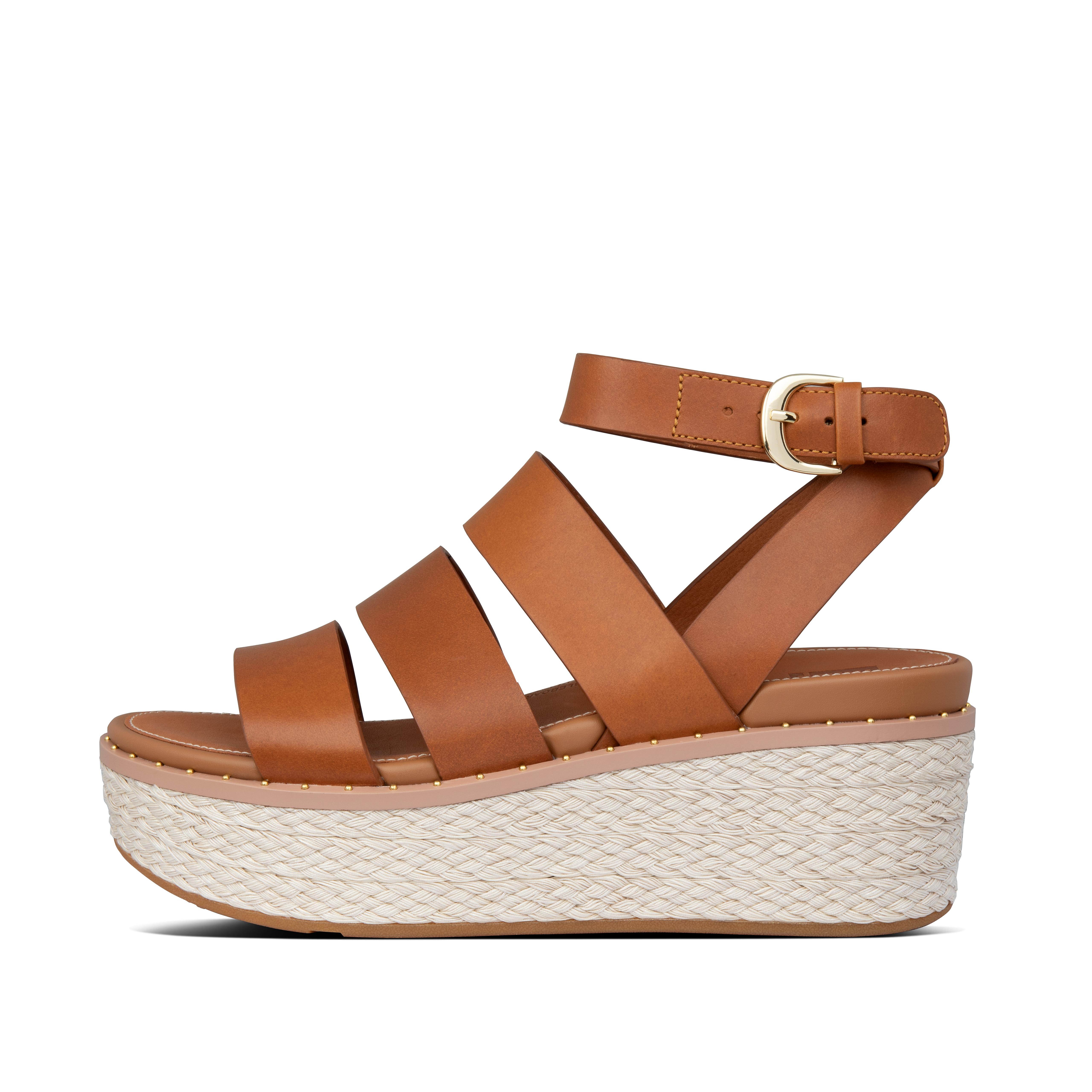 Fitflop Espadrille Wedge Sandaler Lys Tan