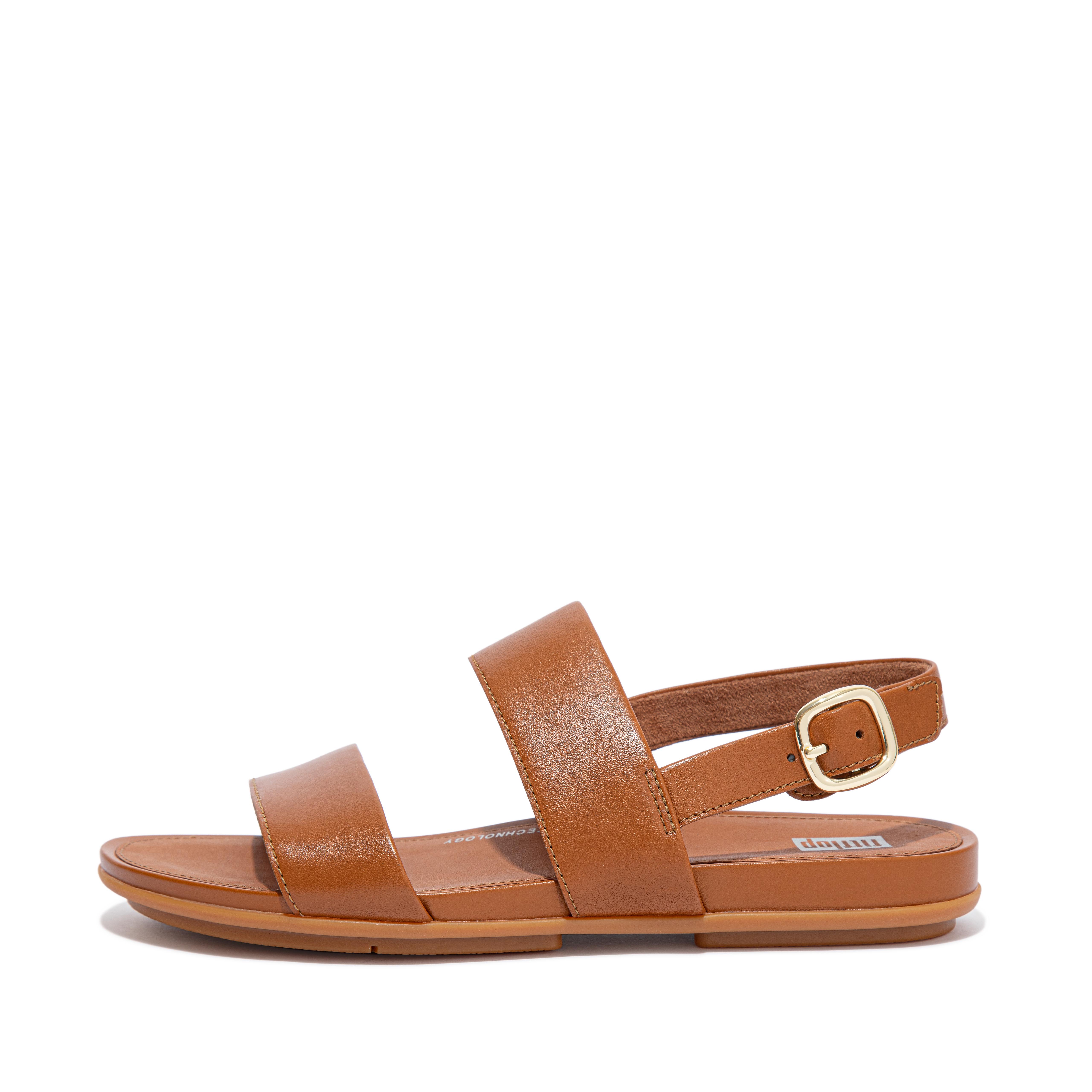 Fitflop Skinnsandaler Med Bakreim Lyse Brune