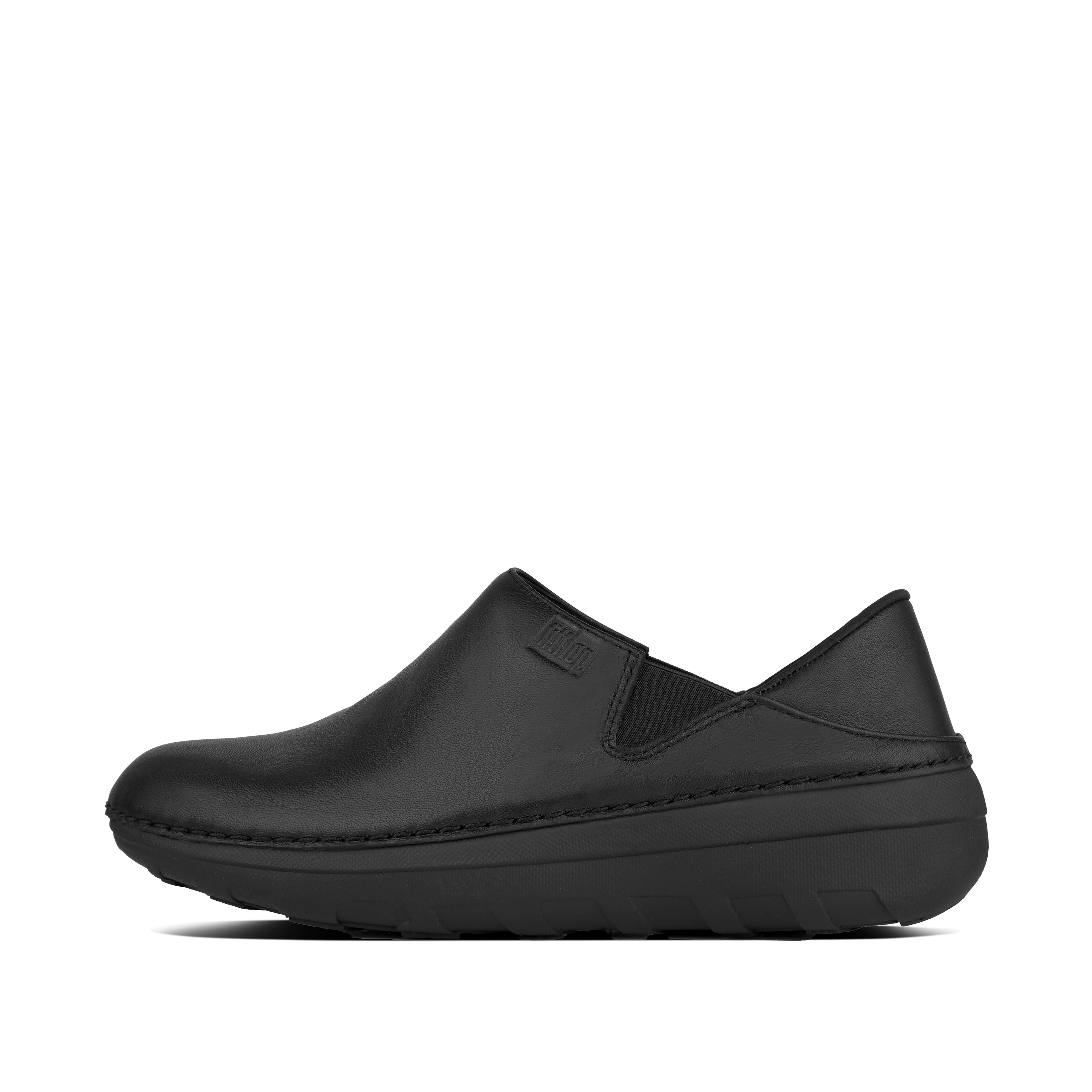 Fitflop Skinn Loafers Helt Sorte