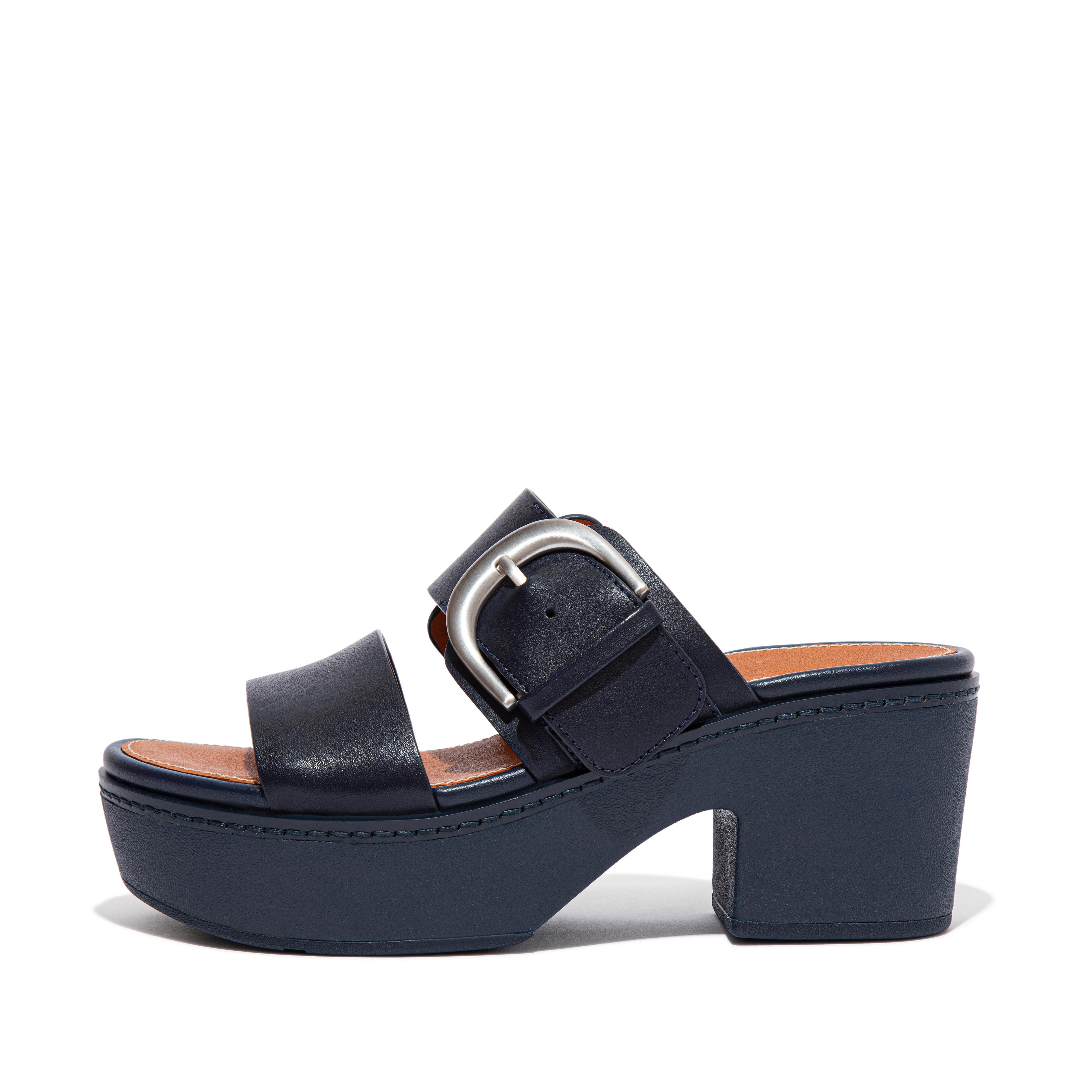 Fitflop Skinnplattform Lysbilder Midnatt Marine