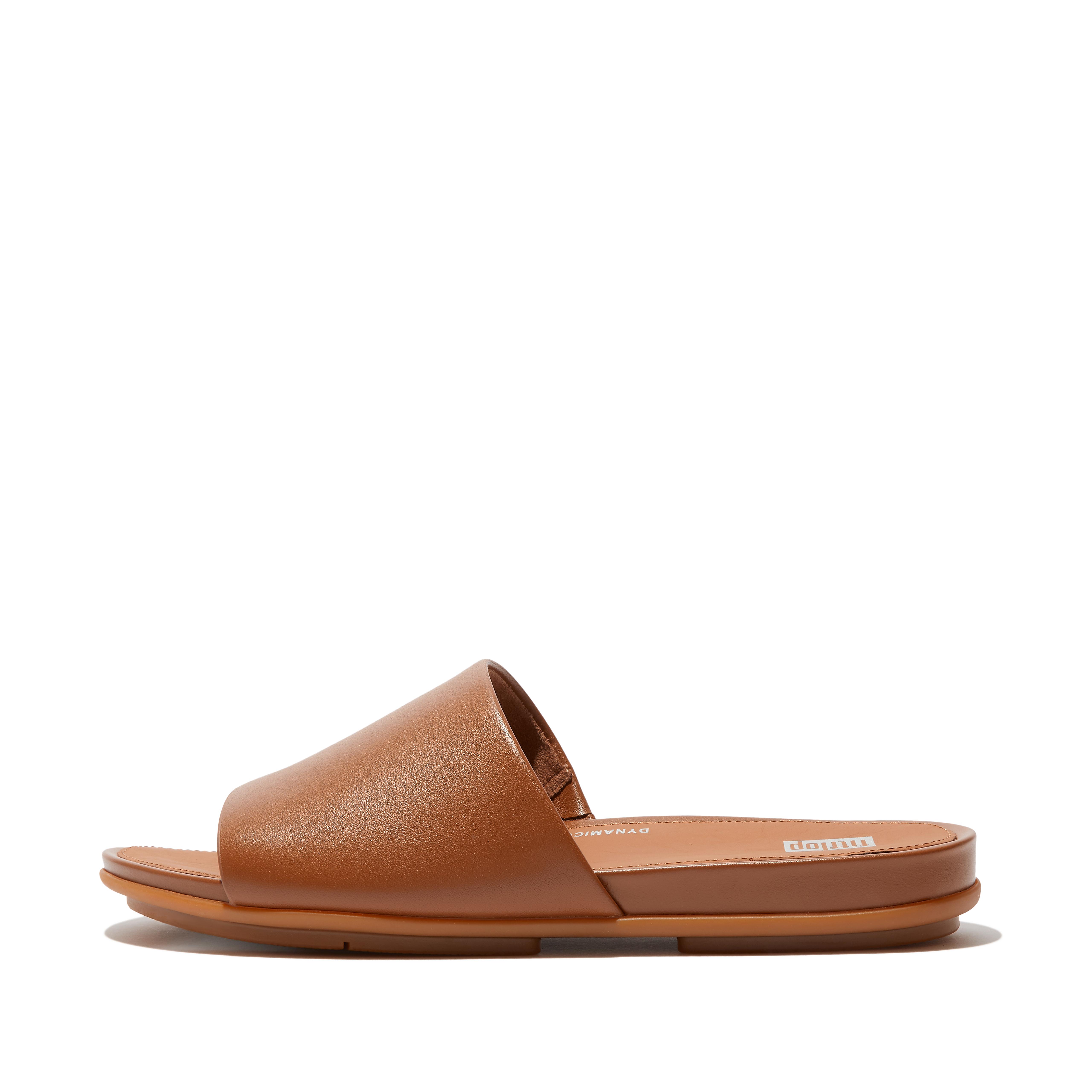 Fitflop Skinn Glir Lett Brun