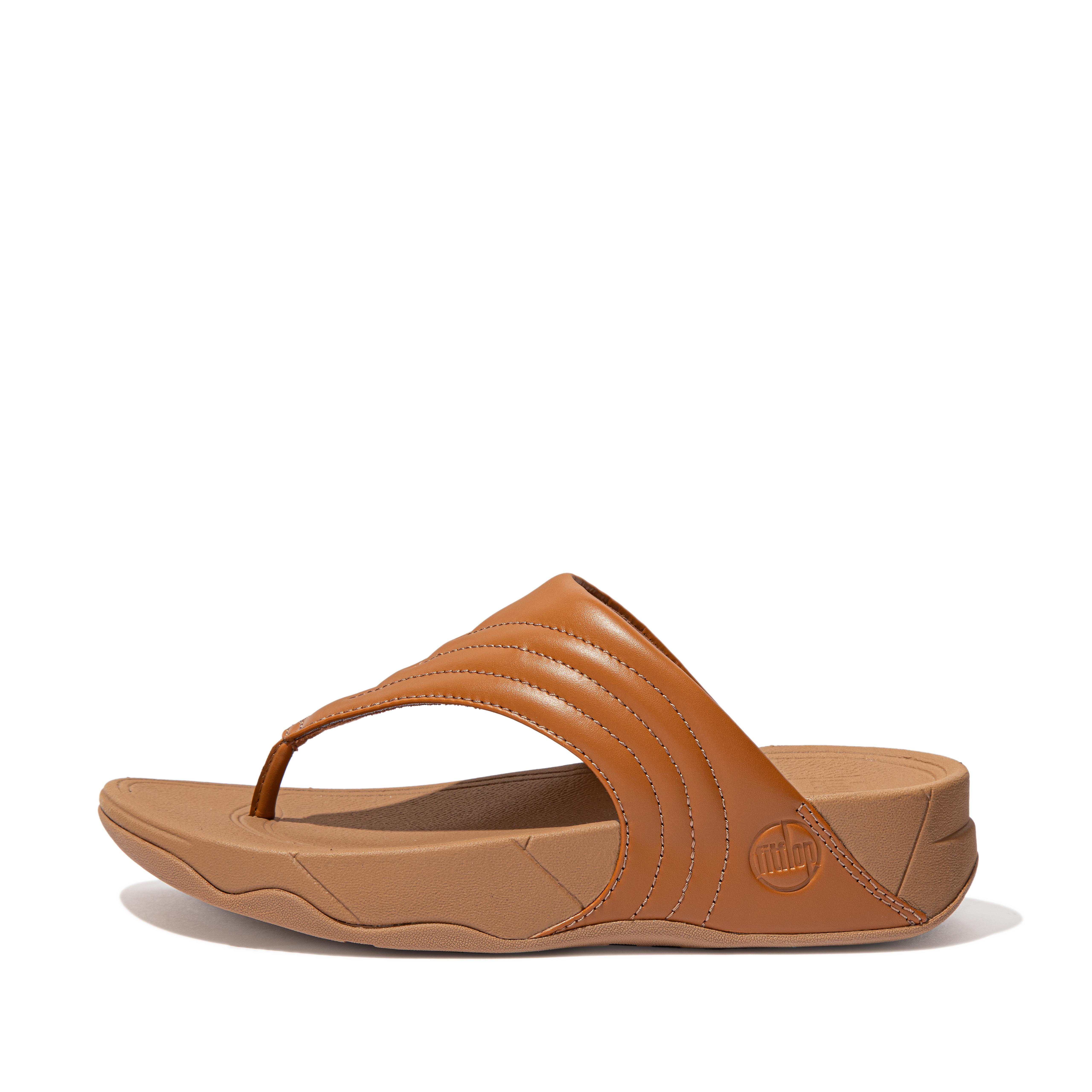 Fitflop Skinnsandaler Med Tåstolper Lys Tan Walkstar