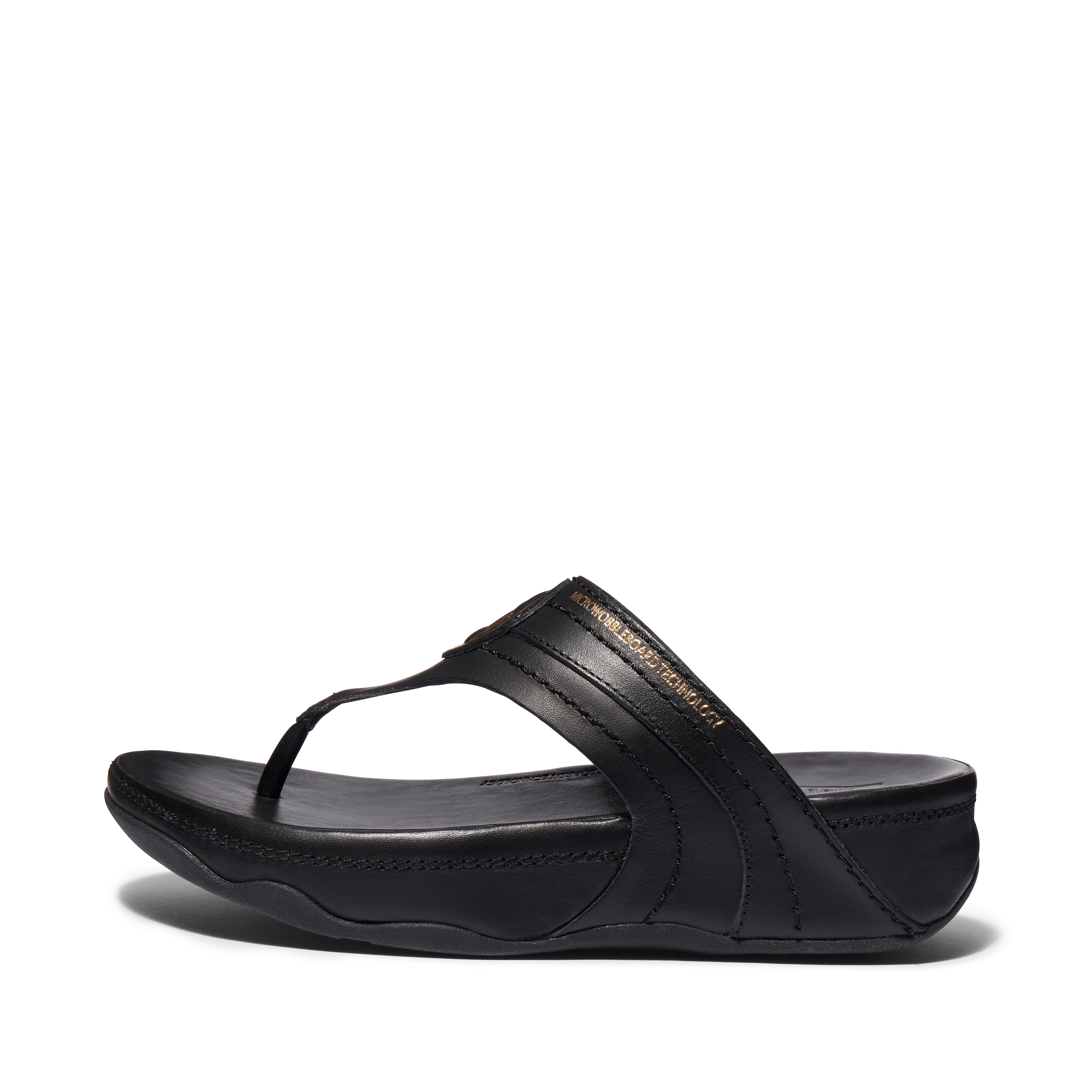 Fitflop Limited Edition Skinnsandaler Med Tåstolper, Helt Svarte