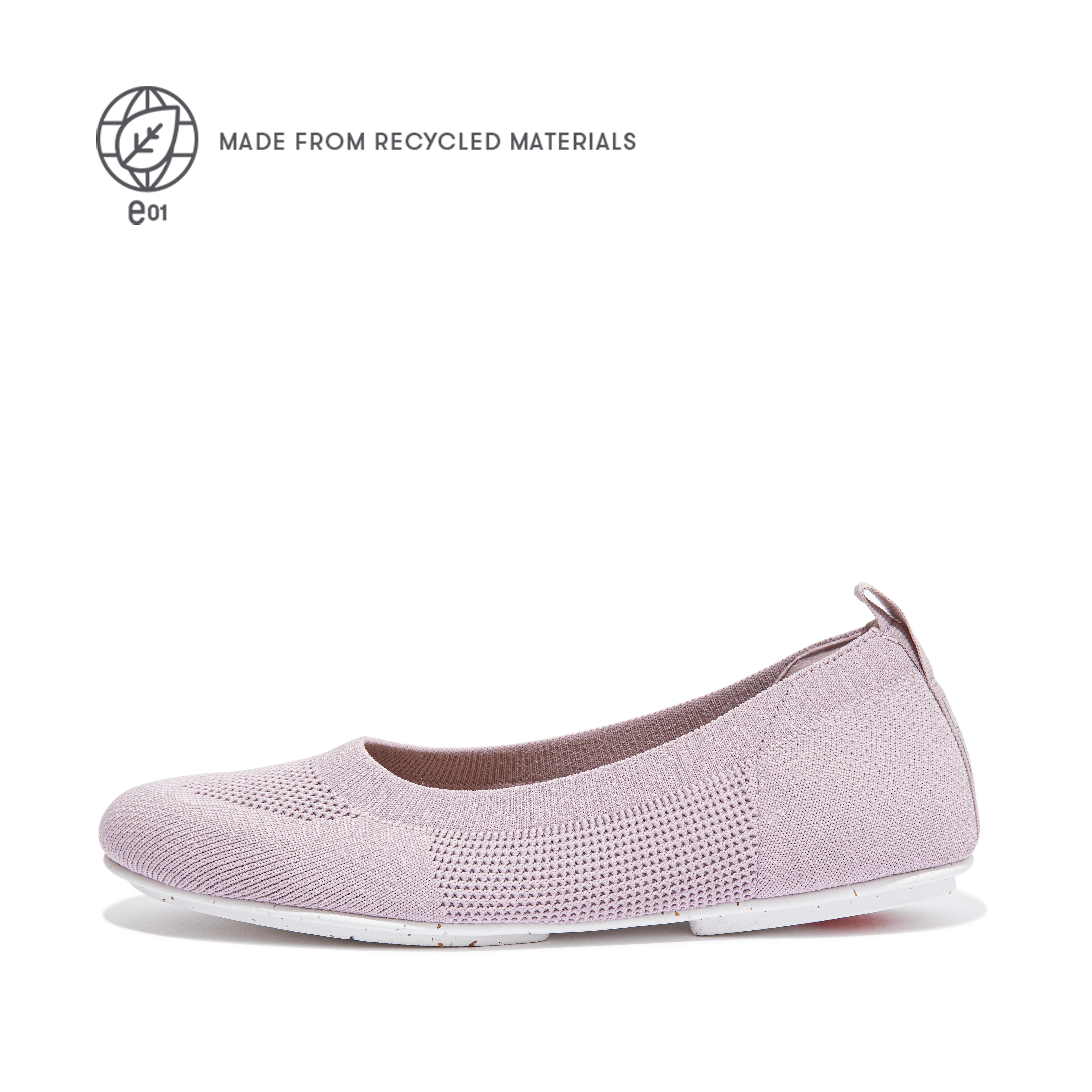 Fitflop Multistrikkede Ballettpumper Myk Lilla