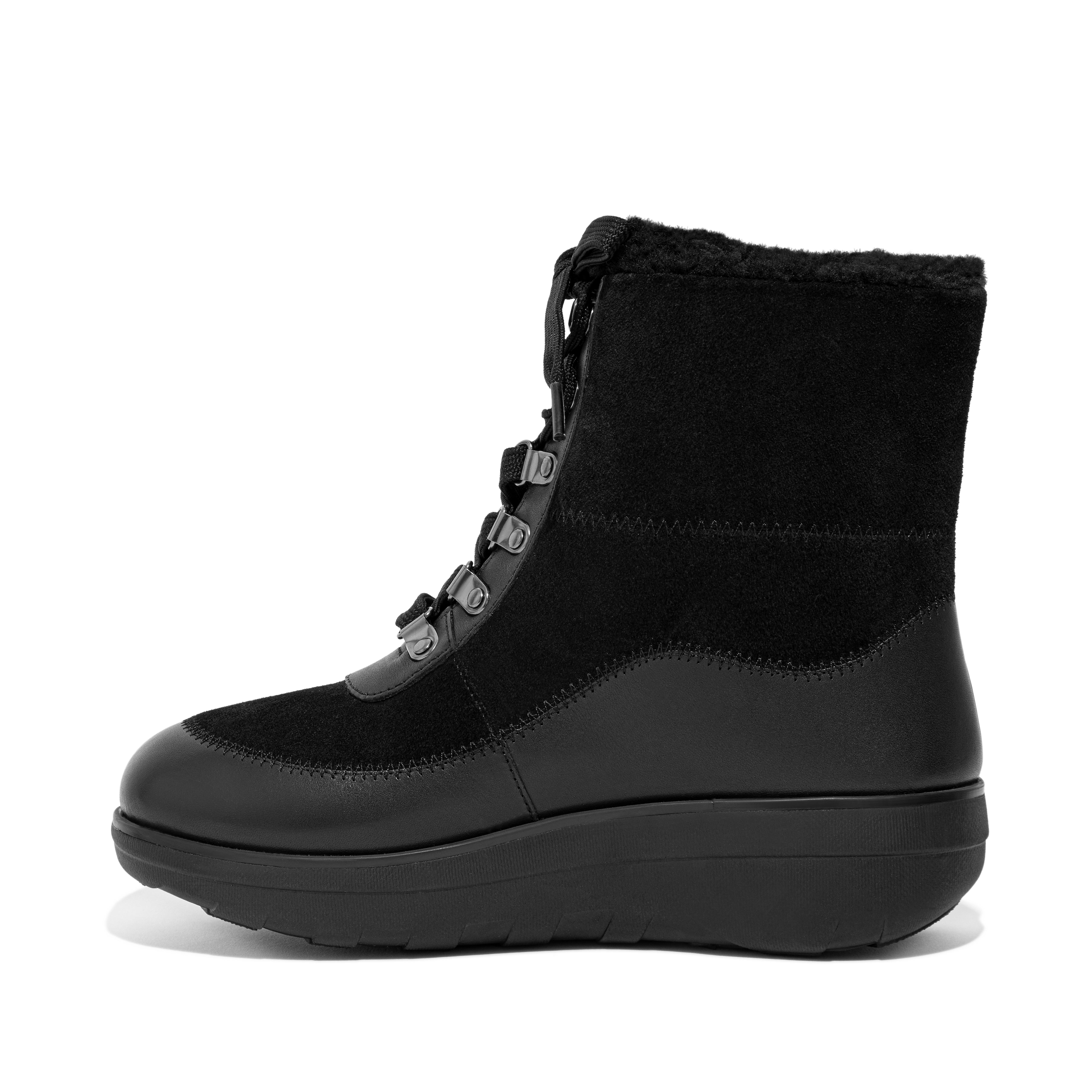 Fitflop Skjærfôrede Ankelstøvletter Helt Svart