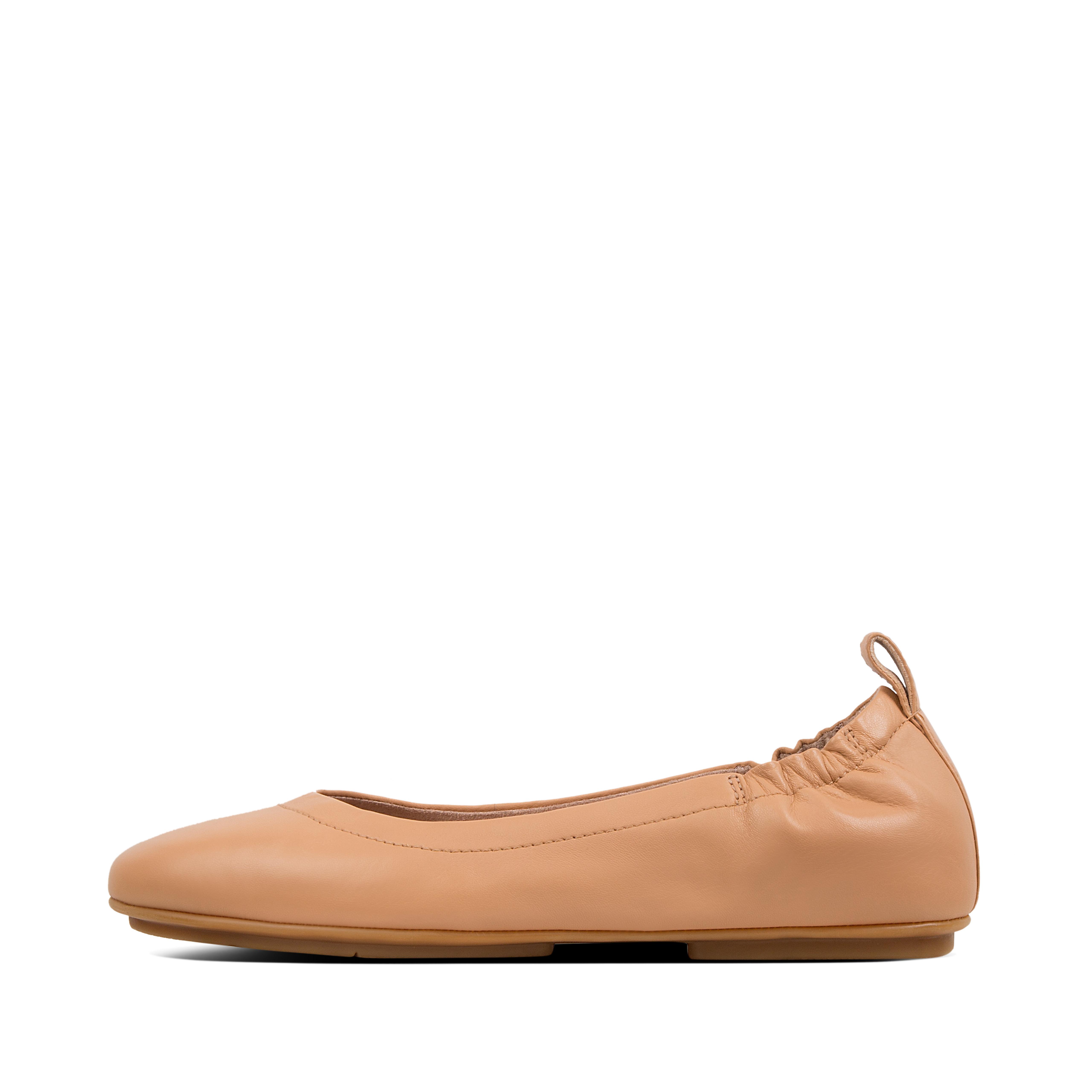 Fitflop Ballettpumper I Mykt Skinn Blush
