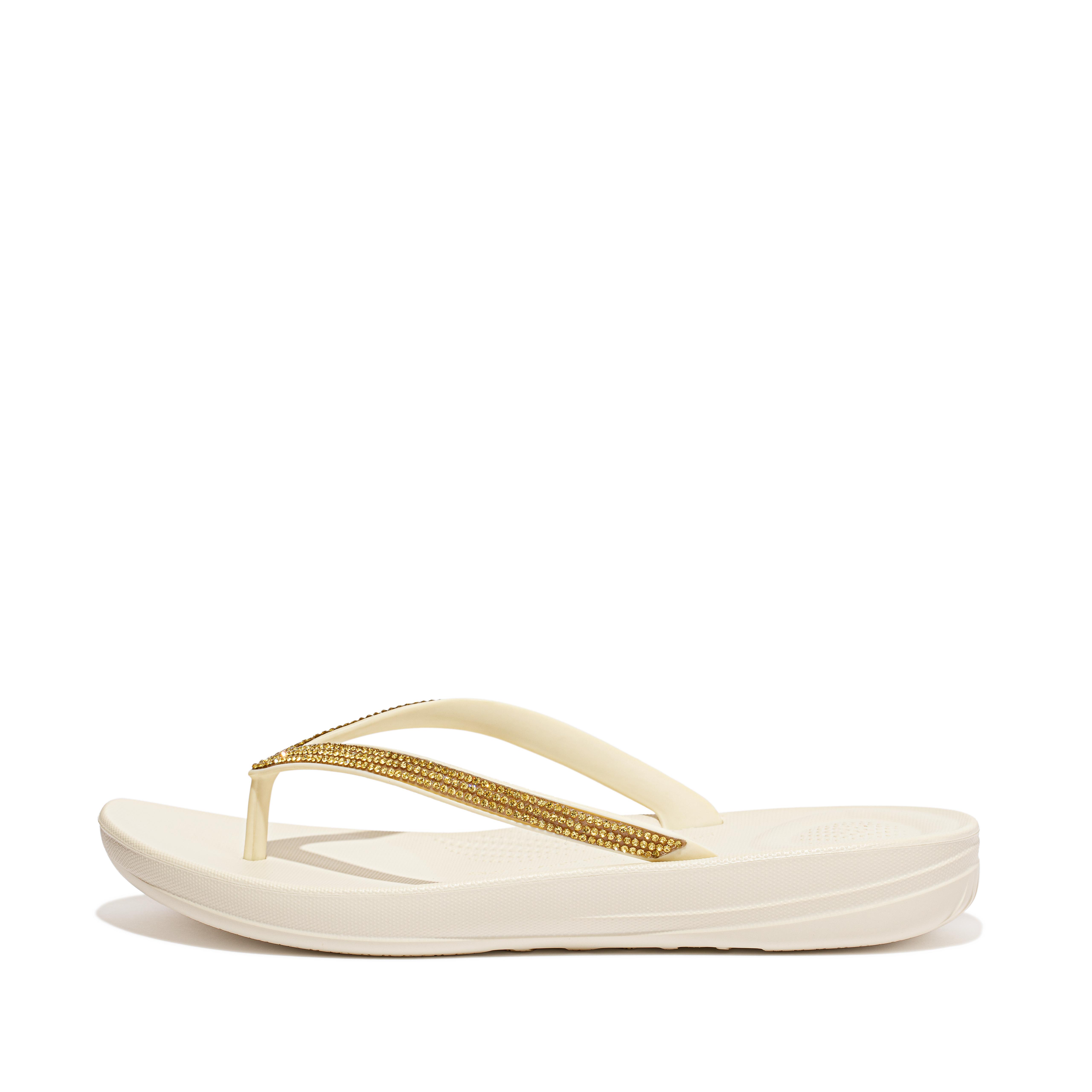 Fitflop Sparkle Ergonomisk Flip-flops Krem