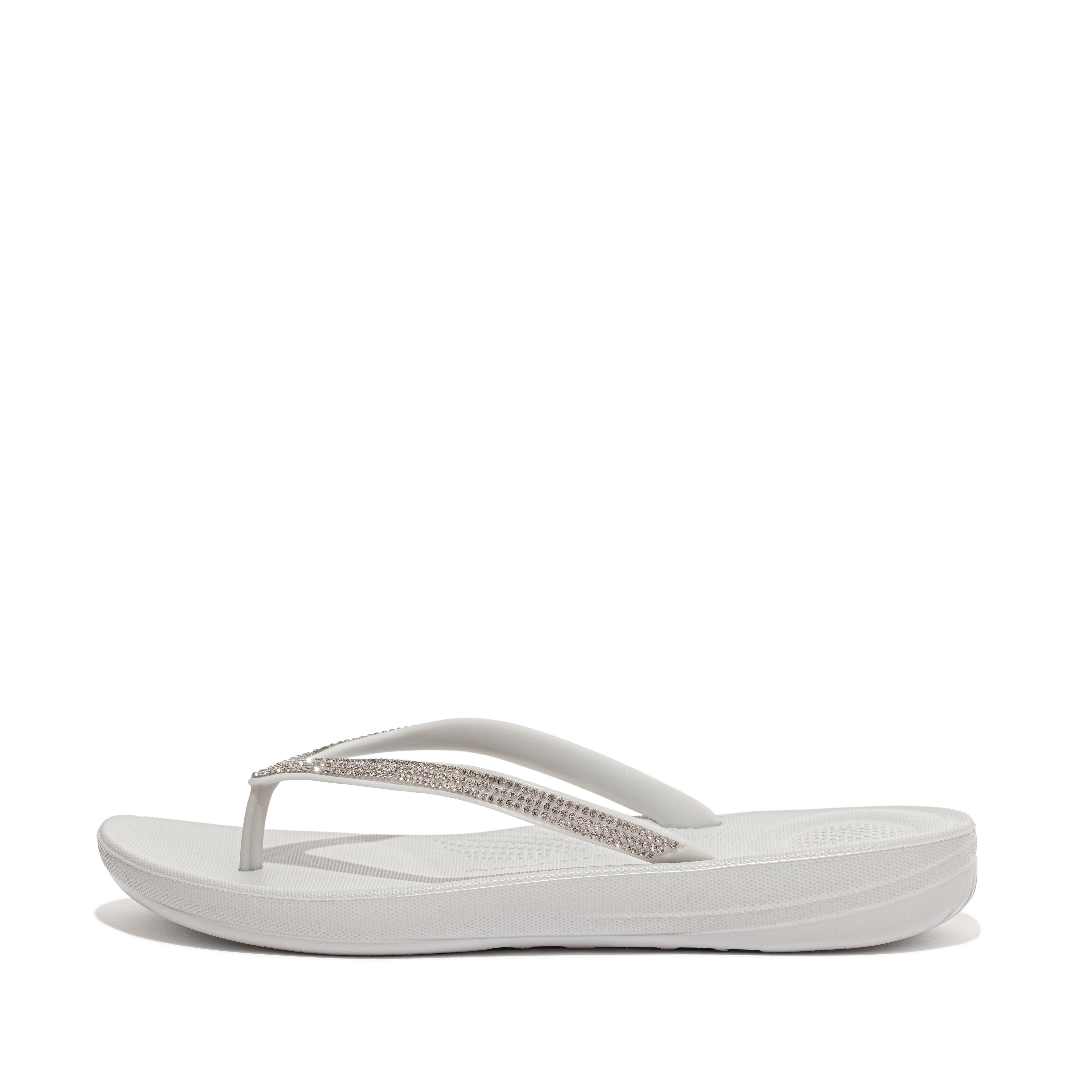 Fitflop Sparkle Ergonomiske Flip-flops Myk Grå