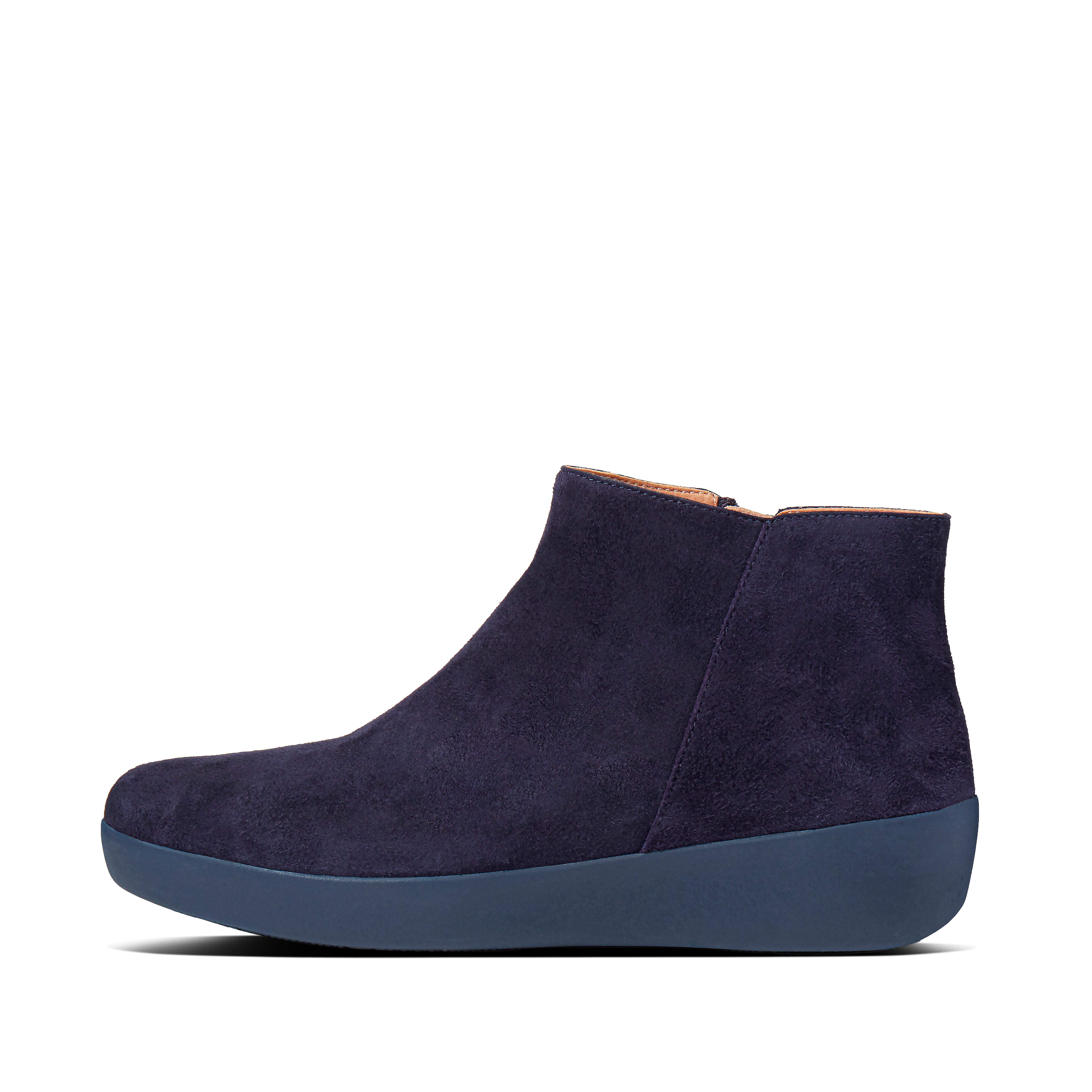 Fitflop Semsket Ankelstøvletter Maritime Blå