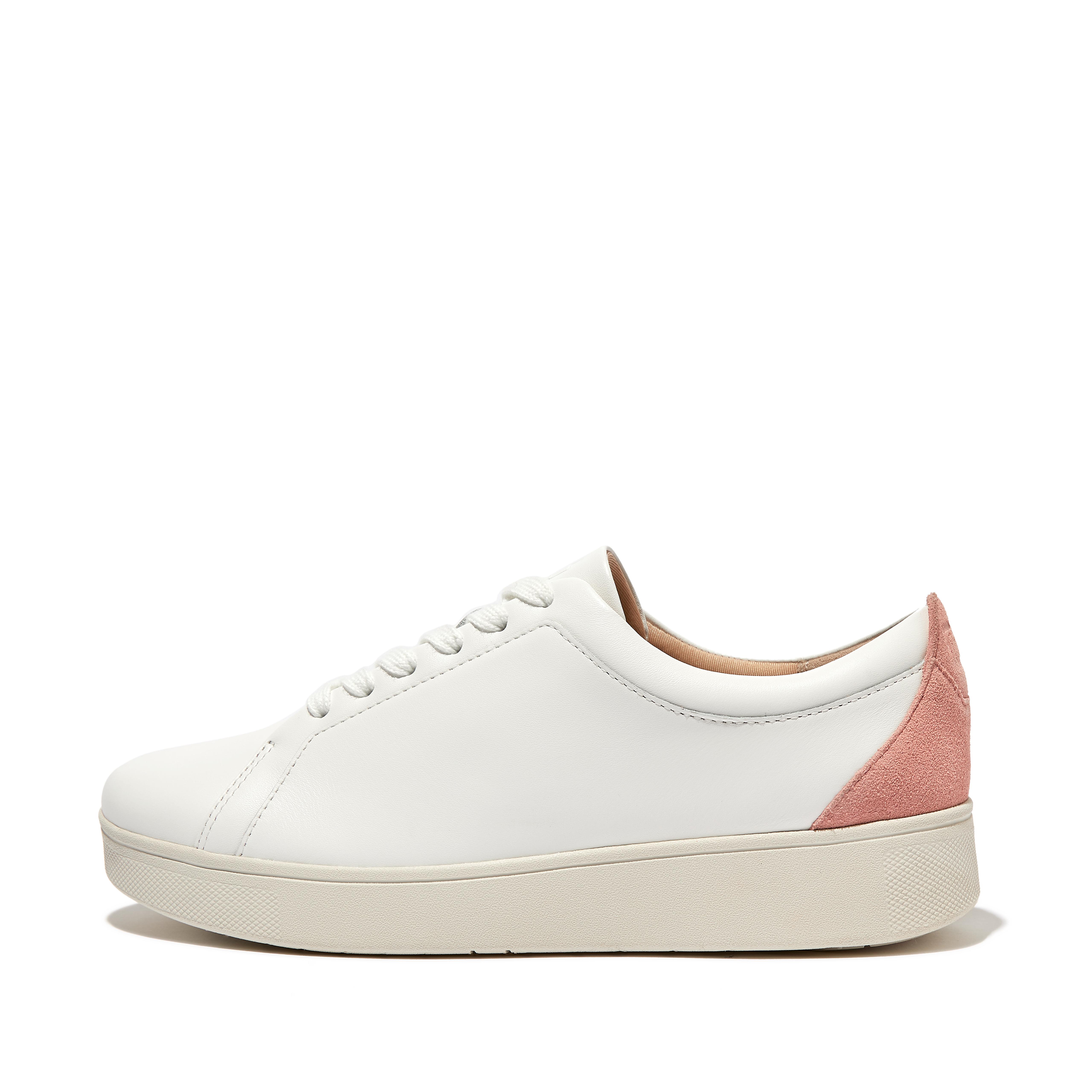 Fitflop Skinnsko Med Rygg I Semsket Skinn Hvit-corralina