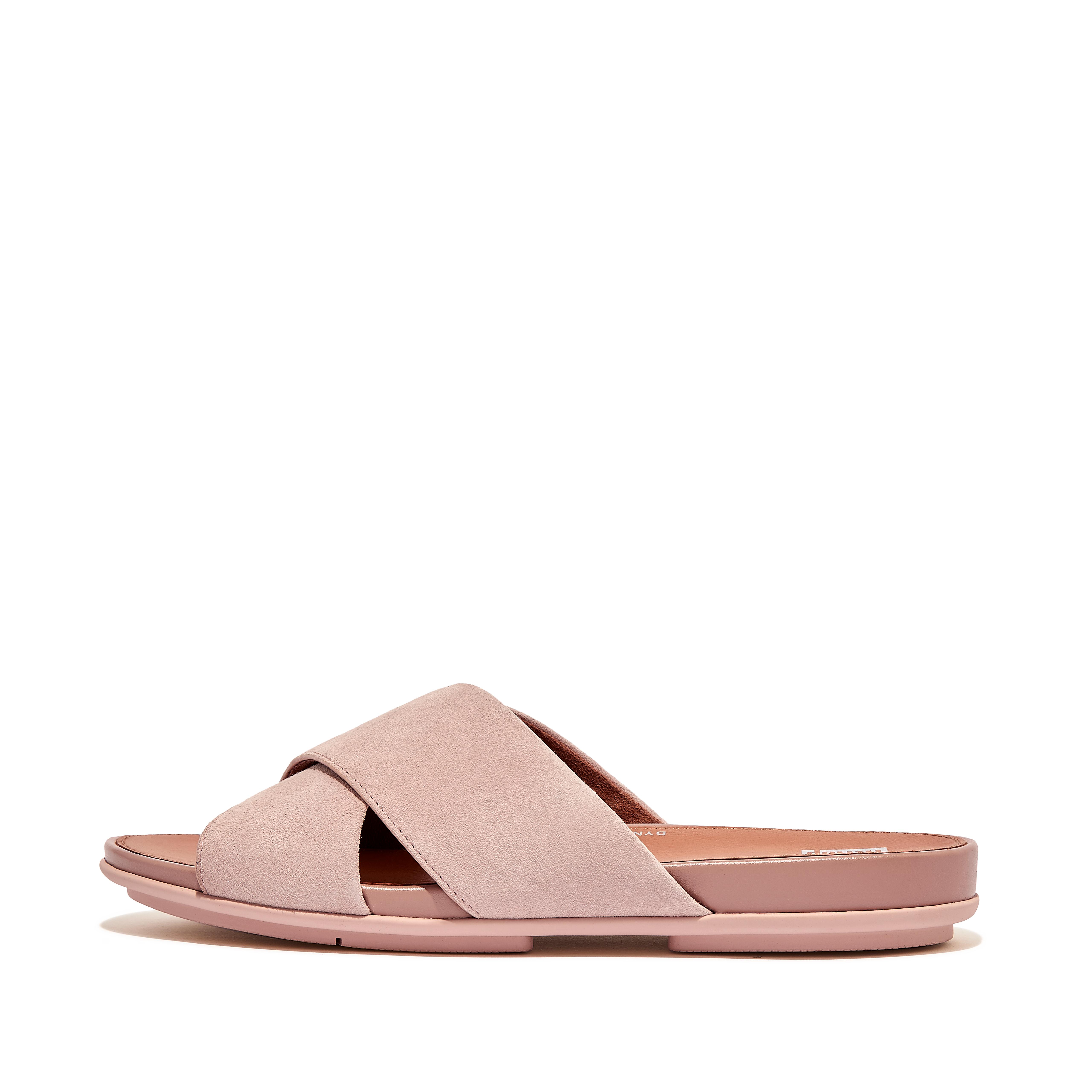 Fitflop Semsket Cross Slides Naken Rosa