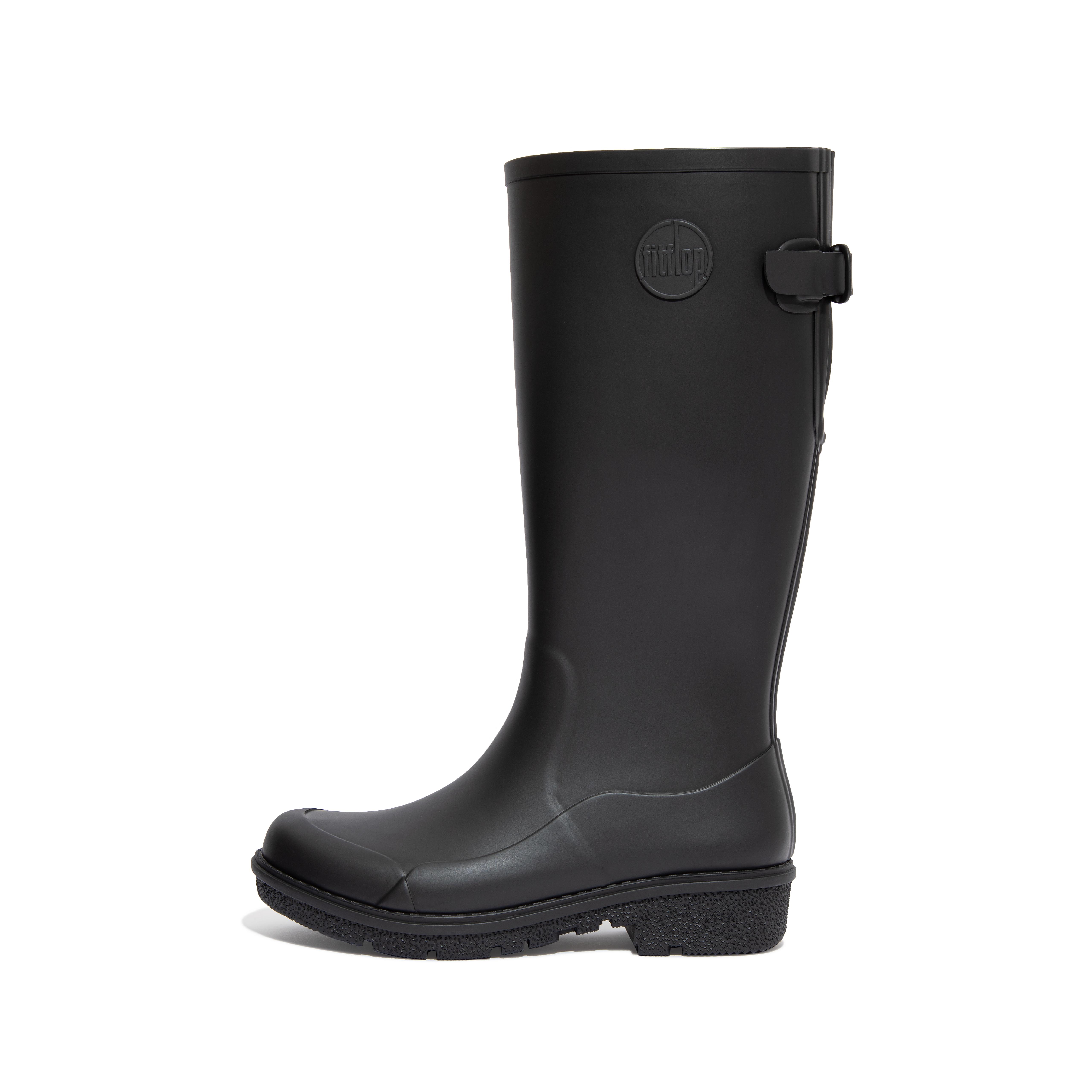 Fitflop Høye Wellingtonstøvler Helt Svarte