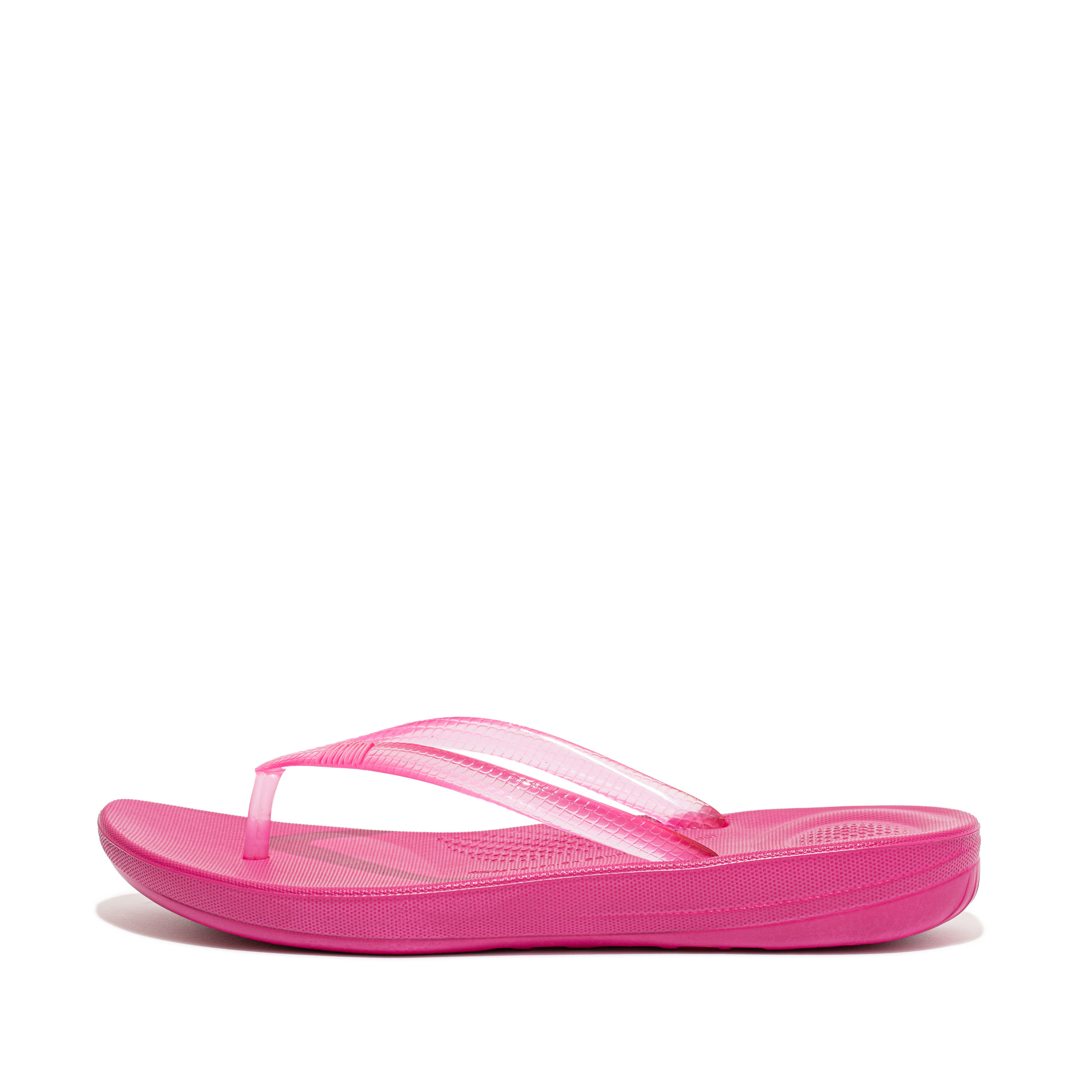 Fitflop Gjennomsiktige Flip-flops Fuchsia Rose