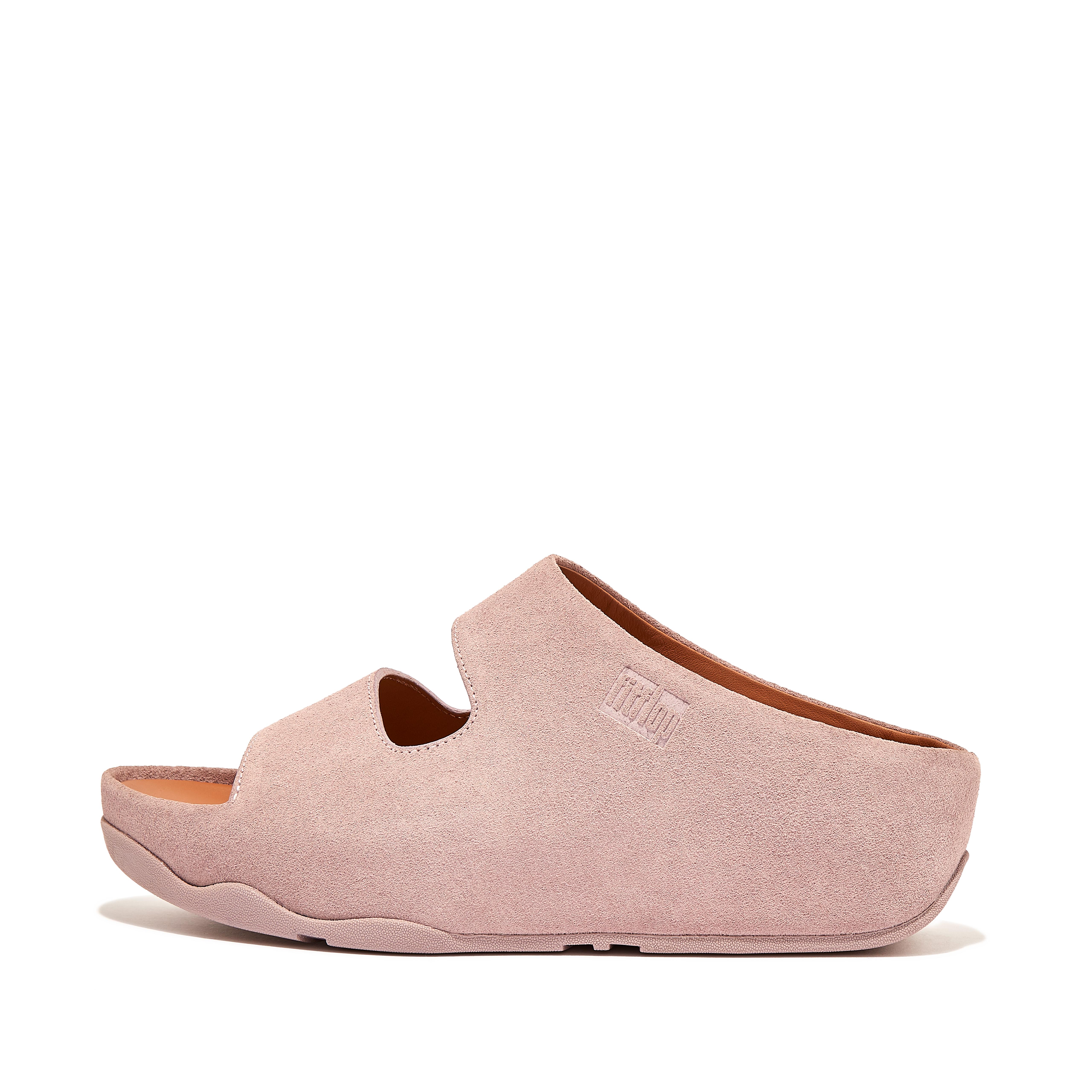 Fitflop To-bar Semsket Skinn Lyser Rosa Himmel