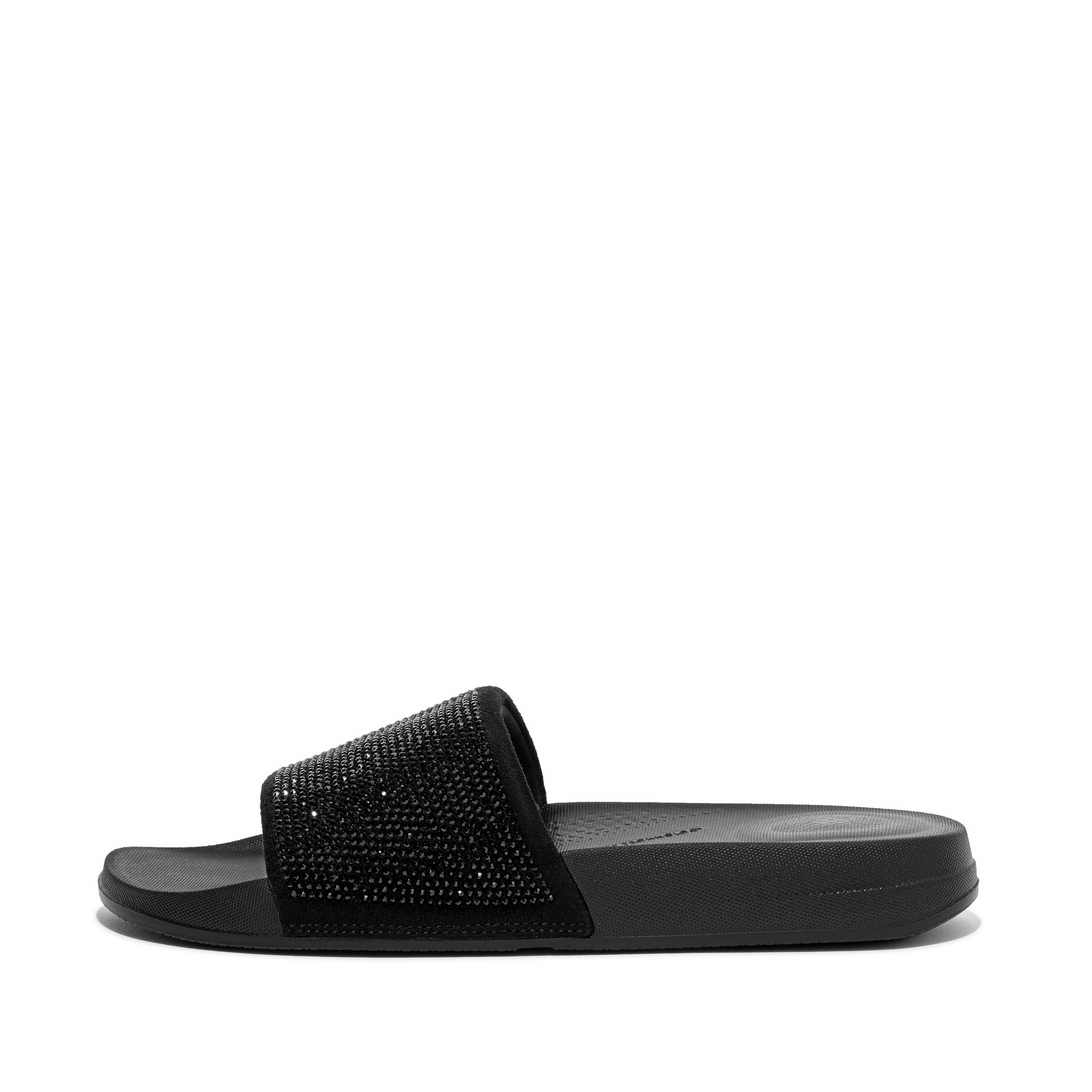 Fitflop Vannavstøtende Krystall Lysbilder Helt Svarte