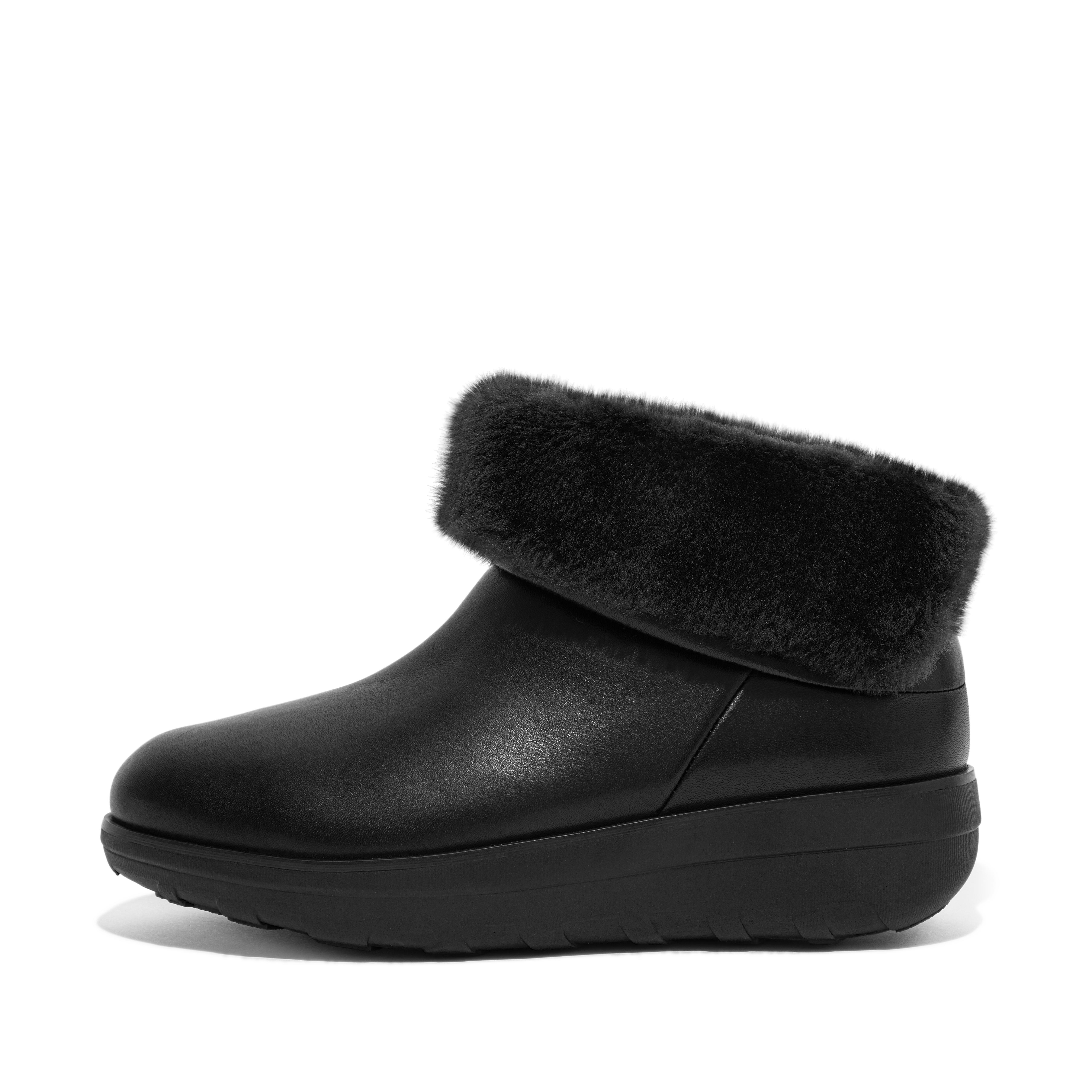 Fitflop Vanntette Skjærfôrede Ankelstøvletter Helt Svarte