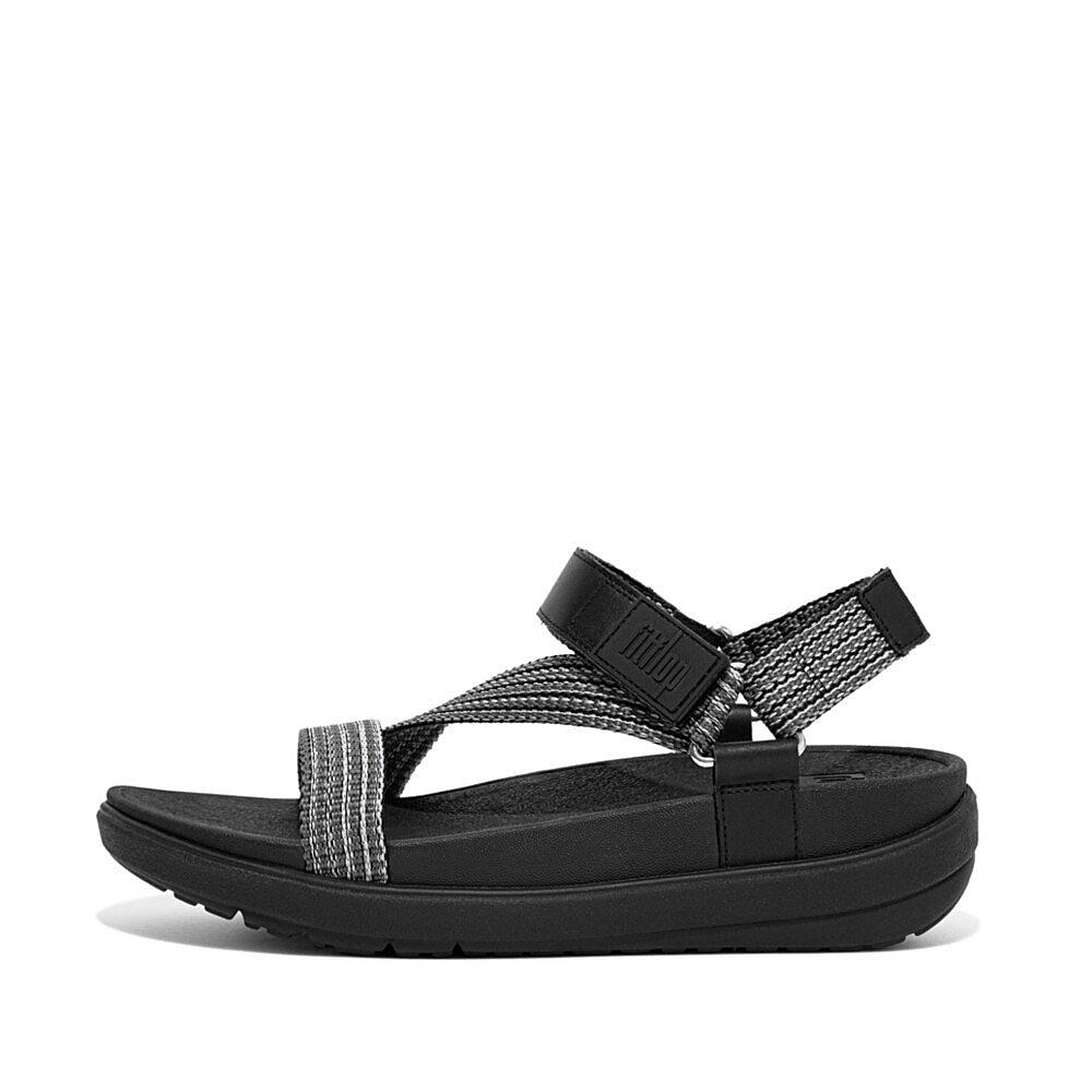 Fitflop Webbing Z-strap Sandaler Helt Svarte