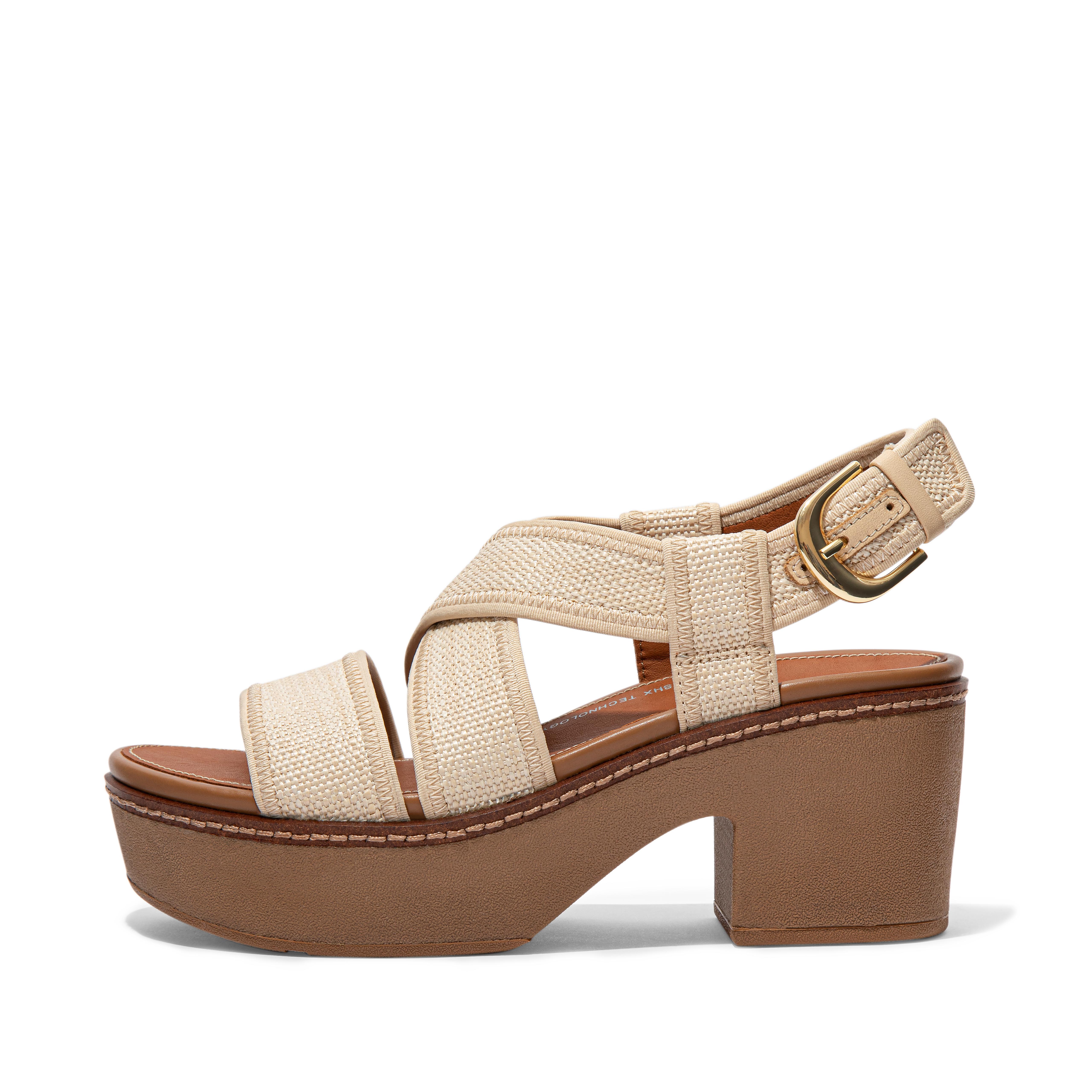 Fitflop Vevde Ryggstrop Plattformsandaler Strå